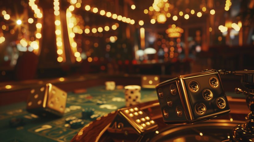 Meja blackjack Blueprint Gaming di sayaptogel dengan dealer tersenyum kepada pemain